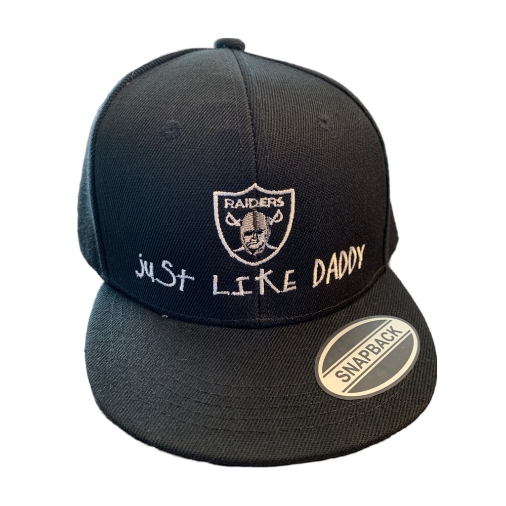 Raiders hat embroidered logo youth ages 3-8 Raiders kids hat Unique logo Unisex - Picture 3 of 3